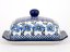 Butter Dish   Blue Rose