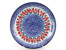 Shallow Plate 25 cm (10") Poppies