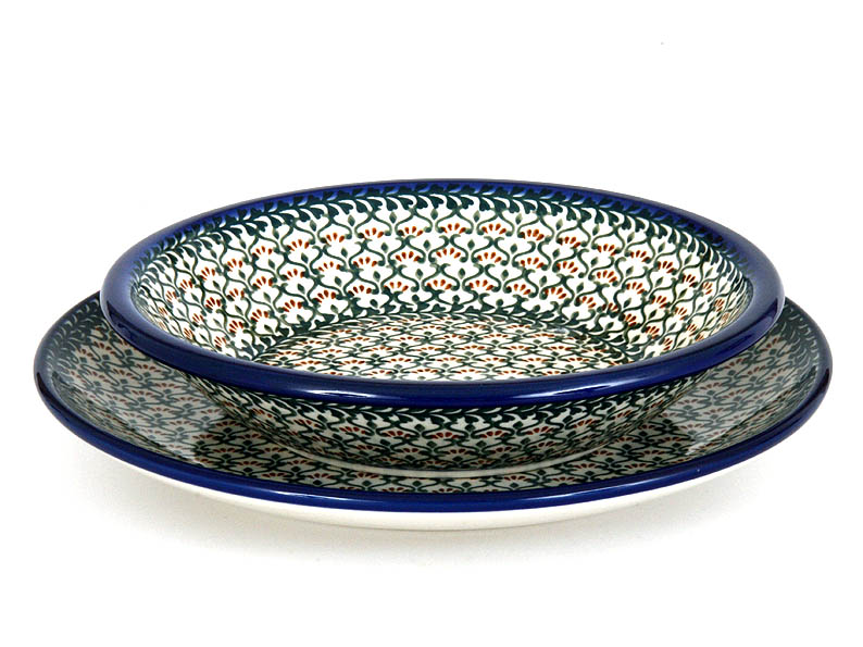 Soup Plate 21 cm (8")   Cleavers red