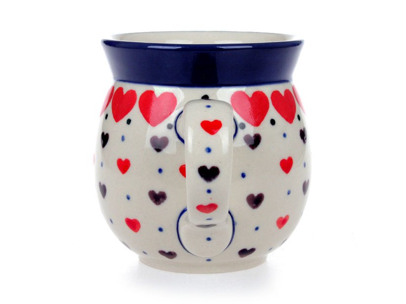 Bubble Mug 0,25 l (8 oz)   Red Hearts