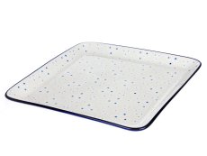 tác čtvercový 28 cm   Sněhové květy