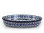 Oval Baking Dish with Lid 31 cm (12")   Blue Leaves