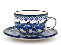 Cup with Saucer 0,2 l (7 oz)   Blue Rose