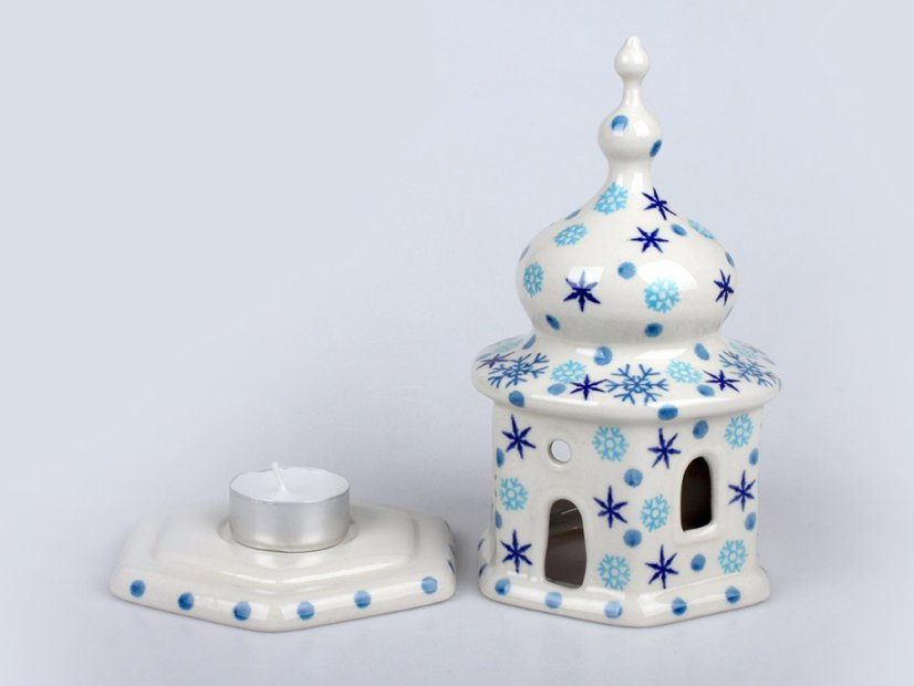 "Curch" Candle Holder 17 cm (7")   Snow Day