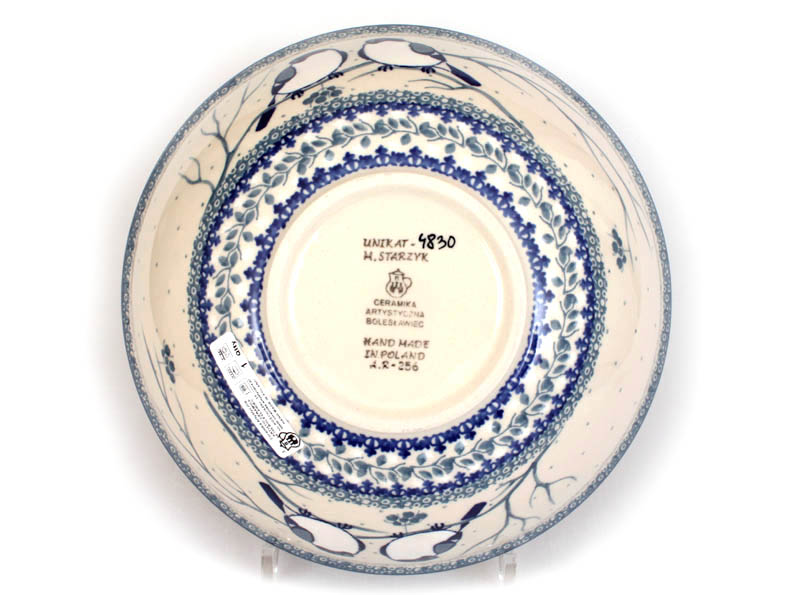 Bowl CLASSIC  24 cm (9")   Titmouses in Winter UNIKAT