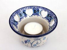 Heart Candle Holder   Butterfly on Straw