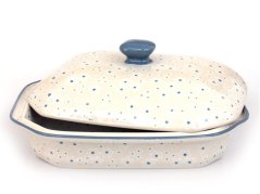 Baking Dish with Lid 31 cm (12")   Snow Flowers