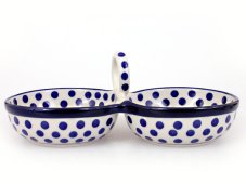 Double Bowl 25 cm   Dots