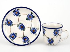 Moccatasse mit Untertasse 0,06 l Lattice