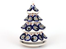 Tree Candle Holder 15 cm (6") Peacock
