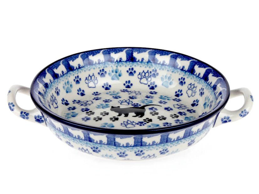 Round Baking Dish 17 cm (7")   Black Cat