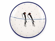 Tellerchen 10 cm   Schwalben UNIKAT