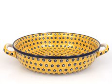 zapékací miska kulatá s uchy 27 cm Žlutý