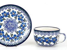 Cup with Saucer 0,2 l (7 oz)   Blue Rose