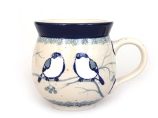 Bubble Mug 0,35 l (12 oz)   Titmouses in Winter UNIKAT