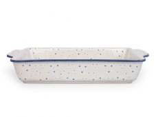 Auflaufform  mit Griffe 39 cm   Schneeblumen