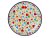 Dessertteller 18 cm   Bunte Herzen UNIKAT