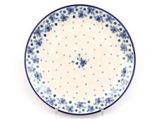 Shallow Plate 25 cm (10") Blue and white