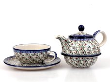 Teekanne & Tasse mit Untertasse 0,6+0,25 l   Laube