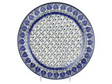 Shallow Plate 26,5 cm (10.5") Blue Leaves