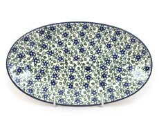 Oval Plate 22 cm (8")   Lobelia