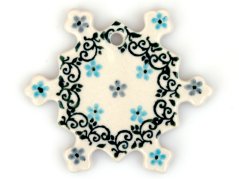 Snowflake Ornament   Turquoise