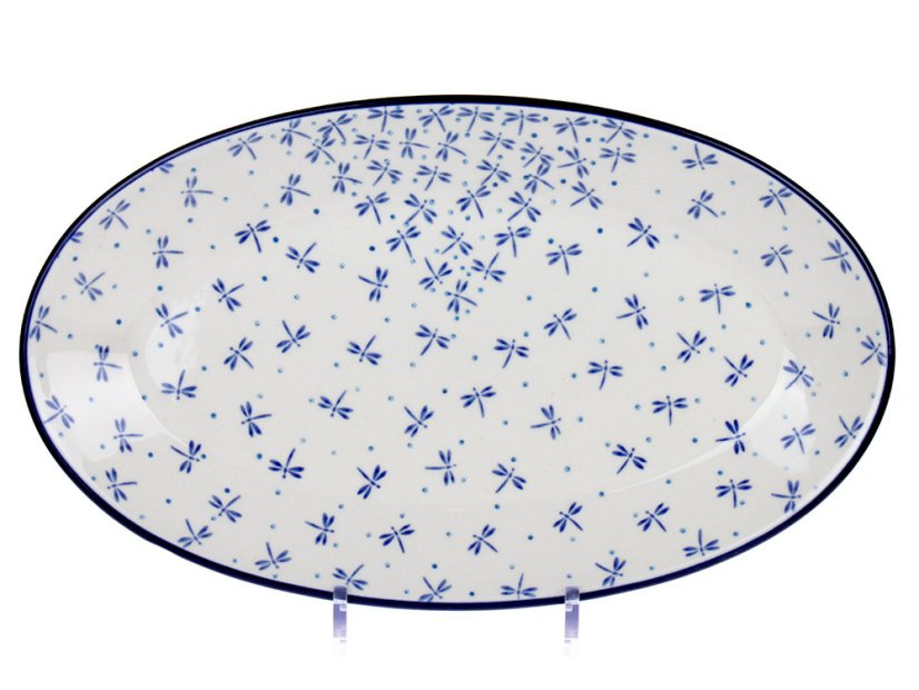 Oval Platter 37 cm (15")   Damselfly