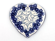 Heart Ornament   White Lace