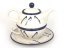 One-cup Teapot 0,6 l+0,25 l   Swallows UNIKAT