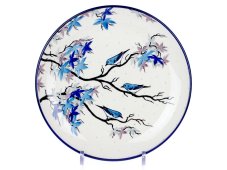 Shallow Plate 25 cm (10") Japanese Garden UNIKAT