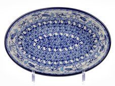 Oval Baking Dish 21 cm (8") Blue Garden