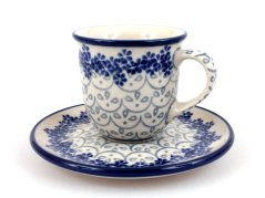 Mocca Cup with Saucer 0,06 l (2 oz)   White Lace