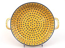 zapékací miska kulatá s uchy 27 cm   Žlutý