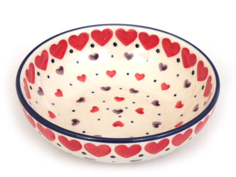 Low Bowl 13 cm (5")   Red Hearts