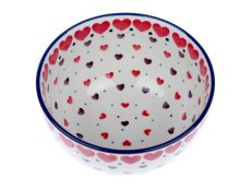 Bowl 14 cm (5") Red Hearts