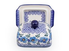 Small Butter Dish 1/8 kg Blue Rose