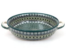 Round Baking Dish 31 cm (12") Aztec Sun green