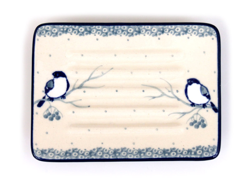 Soap Dish   Titmouses in Winter UNIKAT