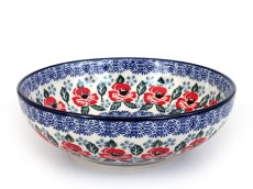 Low Bowl  17 cm (7")   Poppies