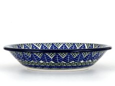 Soup Plate 21 cm (8") Blue Leaves