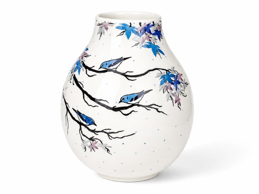 Vase 24 cm (9")   Japanese Garden UNIKAT
