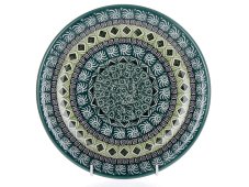 talíř dezertní 21cm   Aztécké slunce zelené
