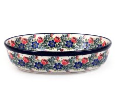 Auflaufform oval 24 cm   Blumenkranz