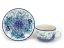 Cup with Saucer 0,2 l (7 oz)   Blue Summer UNIKAT