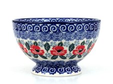 Sockelschale 14 cm   Mohnblumen