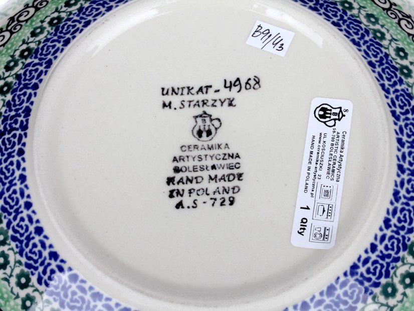 miska nízká 22 cm   Letní kvítí  UNIKÁT