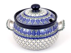 Soup bowl 3,6 l (120 oz)   Blue Leaves