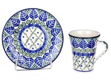 Cup with Saucer 0,13 l (4.3 oz)   Blue Leaves