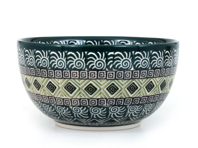 miska 14 cm   Aztécké slunce zelené