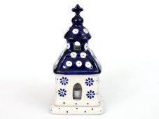 Kapelle Windlicht 15 cm   Gänseblümchen